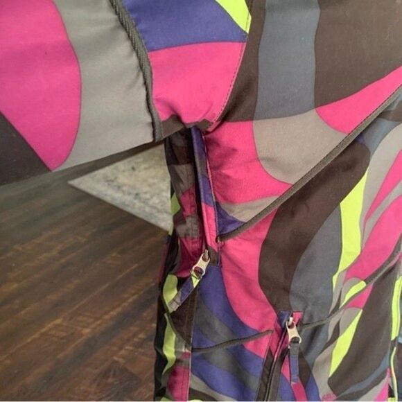 686 Ski Snowboard Jacket Neon Graphic Multicolor Jacket Sz XS - Picture 6 of 10